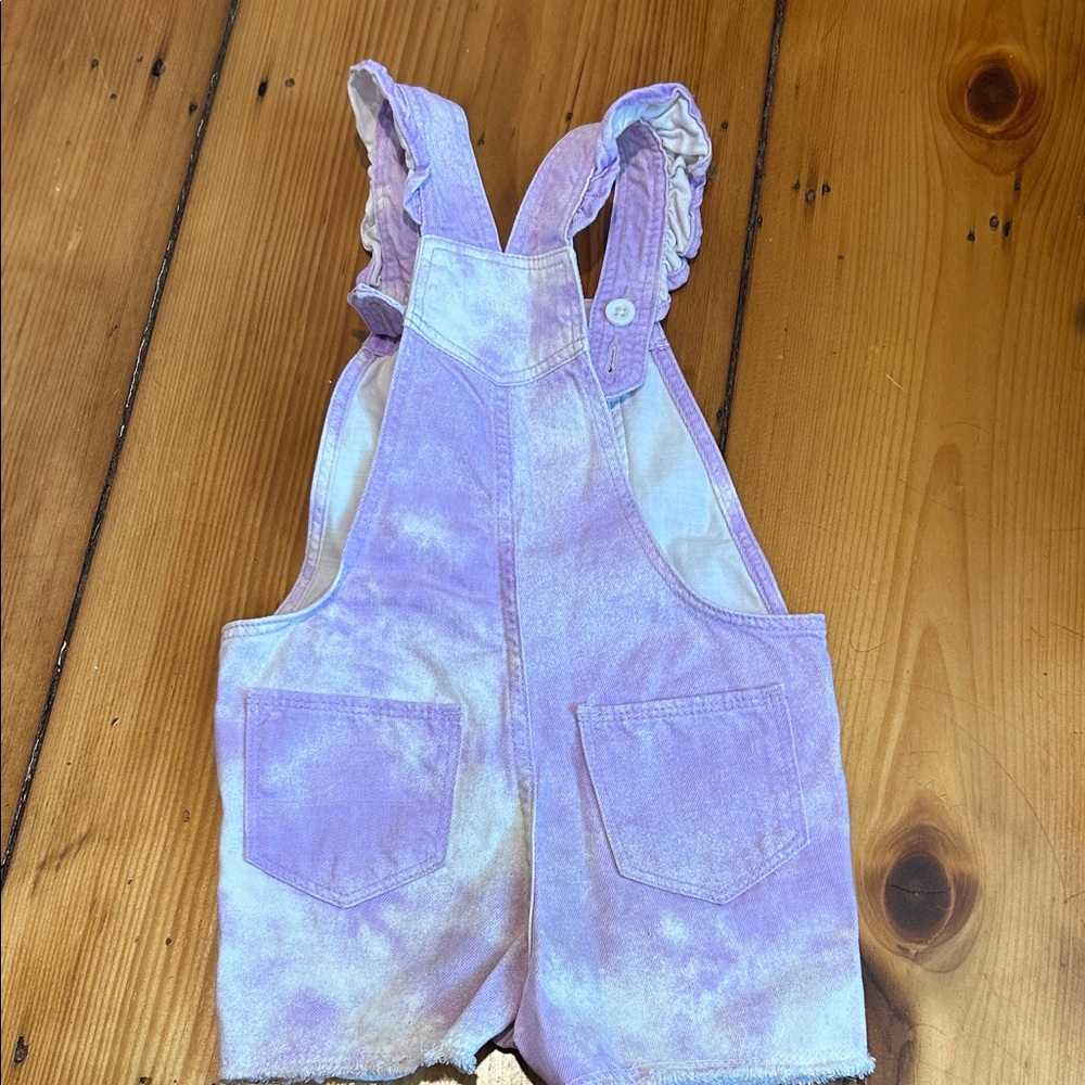 GAP Kids Lavender Tie-Dye Overalls - Picture 4 of 4
